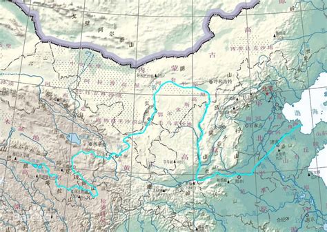 黄河流经地图路线全图，流经青海、四川、甘肃等9个省份（入海口在山东东营） - 其它 - 旅游攻略