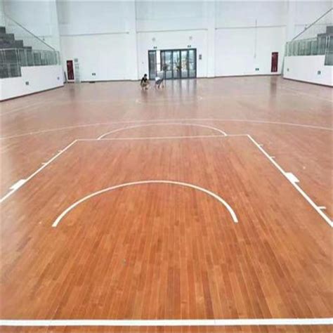 篮球馆实木地板 体育馆专用木地板 运动实木地板厂家