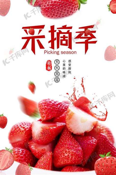 草莓季海报海报模板下载-千库网