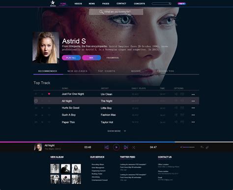 网页设计音乐网站代码，精美的音乐网站模板html-17素材网