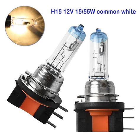2pcs Set Auto Halogen Blinker Licht H15 55W Lampe Super Bright White ...