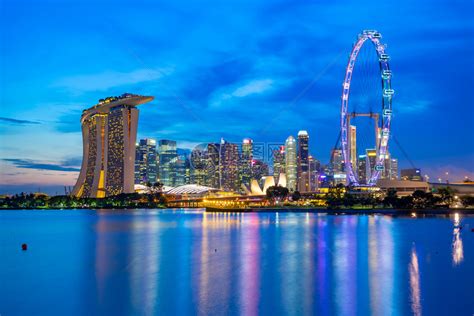 新加坡夜景城市风光高清图片下载-正版图片307505532-摄图网