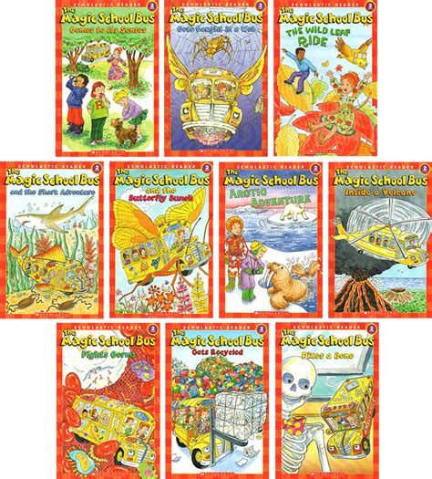 神奇校车英文原版 全20册 The Magic School Bus Science Readers 一二辑 第二阶段绘本图画故事书 儿童分级读物桥梁书 英语启蒙-卖贝商城