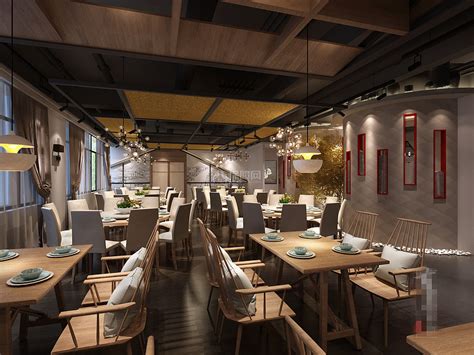 南昌高级日式餐厅装修设计案例赏析|空间|家装设计|小虾去哪 - 原创作品 - 站酷 (ZCOOL)