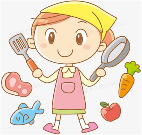 小厨师的美味故事插画图片下载-正版图片400078302-摄图网