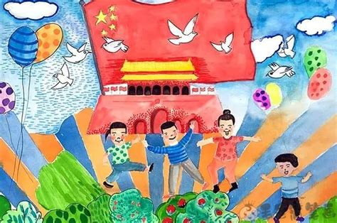 国庆节幼儿绘画作品_上海爱智康