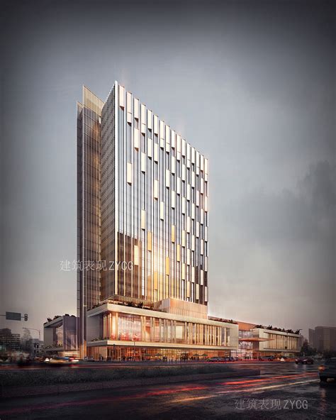 武威-酒店项目（建筑表现效果图） 4K|三维|建筑/空间|ZYCG - 原创作品 - 站酷 (ZCOOL)