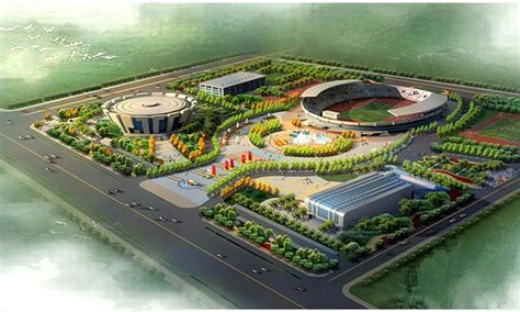 山西长治市体育中心环境景观设计——绿建集团官网