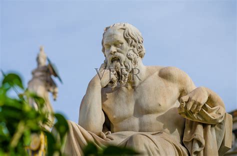 柏拉图,雕像,苏格拉底,雅典学院,哲学家,古希腊,水平画幅,雅典,大理石摄影素材,汇图网www.huitu.com