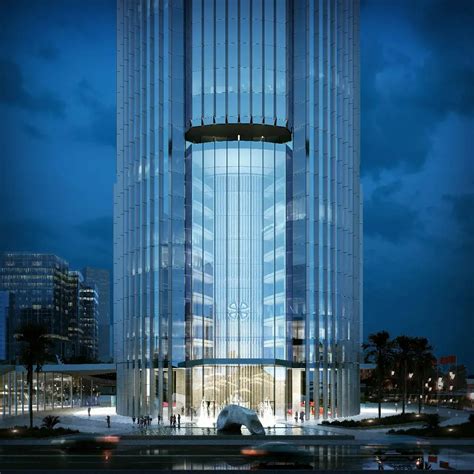 科幻感满满的210米厦门国际银行新总部大厦效果图