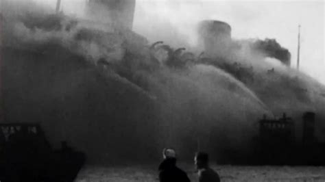 豪华邮船诺曼底号在二战时被大火烧毁，但起火原因却众说纷纭