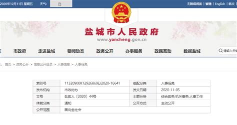 咸阳市政府发布一批人事任免 - 西部网（陕西新闻网）