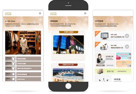 乐天百货中文网站制作 品牌网站设计