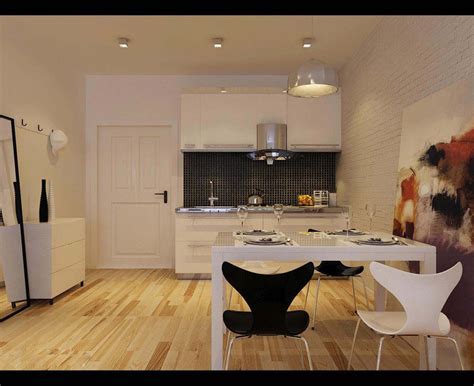 现代简约单身公寓室内设计su模型[原创] - SketchUp模型库 - 毕马汇 Nbimer