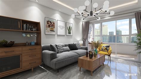 灰色空间 - 现代风格三室一厅装修效果图 - 淡灬然设计效果图 - 每平每屋·设计家