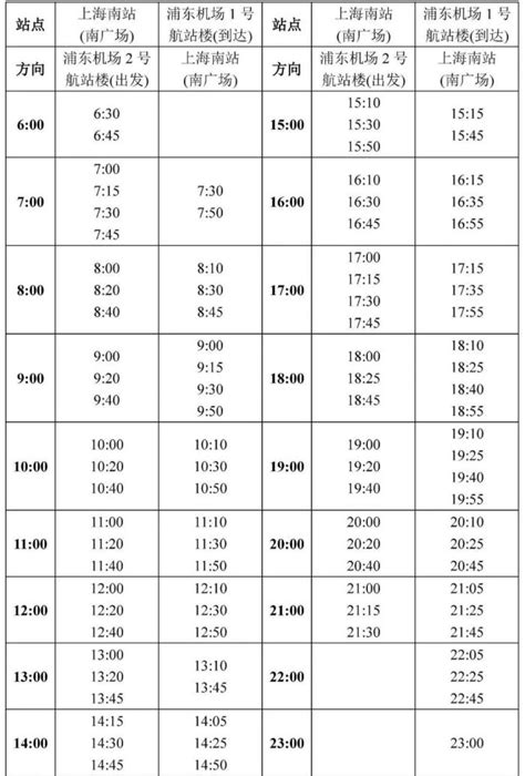 浦东机场大巴时刻表（这份机场巴士时刻表一定要收藏）_可可情感网