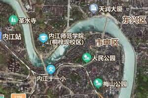 内江市地图 - 卫星地图、高清全图 - 我查