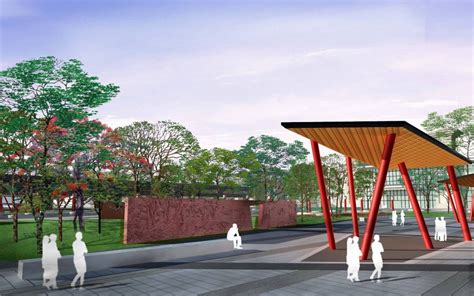 鄂州市火车站广场 - 城市公共 - 广州邦景园林绿化设计有限公司