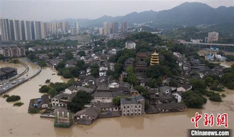 长江重庆段洪水水位破1981年历史极值 直击“看海”现场-天气图集-中国天气网