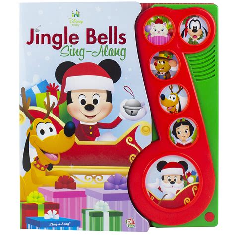 DISNEY MICKEY MOUSE CHRISTMAS BELLS WHITE GOLD DOOR HANGER HOLIDAY ...