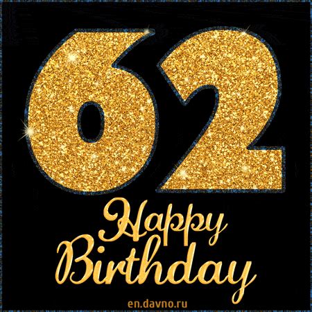 Happy 62nd Birthday GIF - Download on Davno