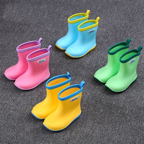 幸福玛丽儿童雨鞋 中小童宝宝EVA软底雨靴 夏季雨天卡通中筒雨鞋-阿里巴巴