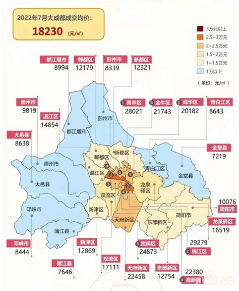 2022年7月成都各区房价均价出炉，锦江区位居第一-成都吉屋网