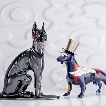 狗雕塑 - 3d打印服务-3d打印工厂-模具3d打印-3d打印展示模型-云铸三维
