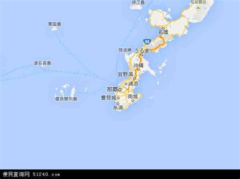 冲绳地图 - 冲绳卫星地图 - 冲绳高清航拍地图 - 便民查询网地图