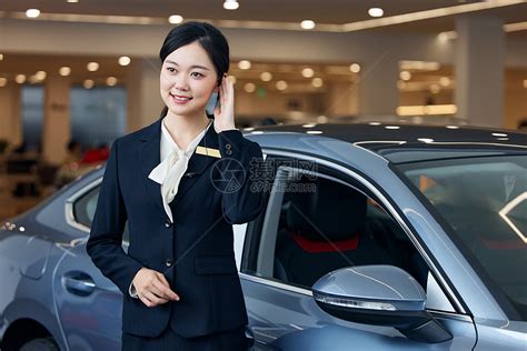 女性汽车销售导购员工作形象高清图片下载-正版图片507608126-摄图网