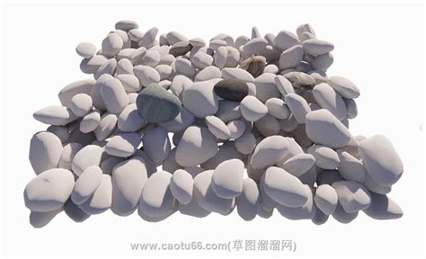 石头石子铺装鹅卵石su模型库(ID38995)_skp模型_免费SU模型