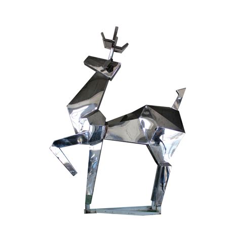不锈钢动物园林仙鹤雕塑 -宏通雕塑