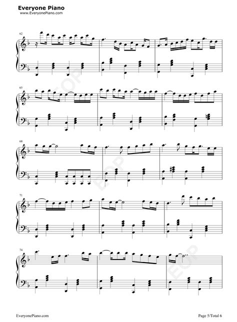 后来-刘若英五线谱预览5-钢琴谱文件（五线谱、双手简谱、数字谱、Midi、PDF）免费下载