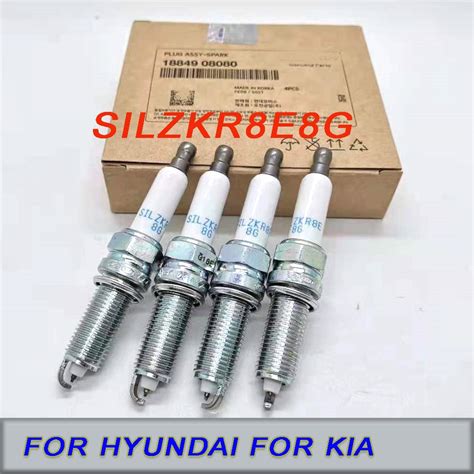 Grandeur 4x Genuine Hyundai Kia Spark Plug 18849-11070 K5 Sonata Free ...