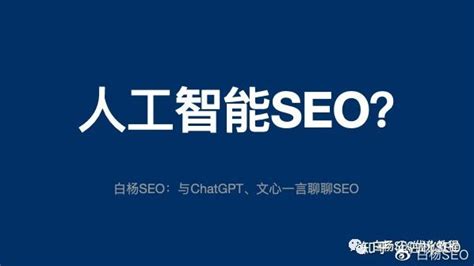 白杨SEO：文心一言、ChatGPT对SEO有什么影响？我们应该如何运用？|白杨|文心|人工智能_新浪新闻