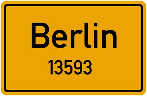 13593 Berlin Straßenverzeichnis: Alle Straßen in 13593