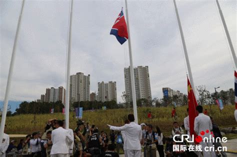 《赢战亚运》举重超能力！朝鲜代表团185名运动员代表入场