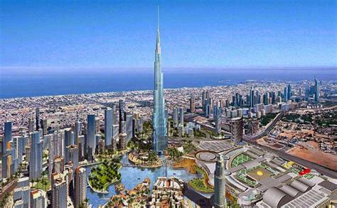 迪拜塔是世界最高的建筑，是迪拜的地标之一，高828米_新浪图片