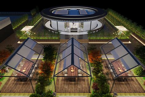 开放式狭长型顶楼露天阳台花园设计图片-家居美图_装一网装修效果图