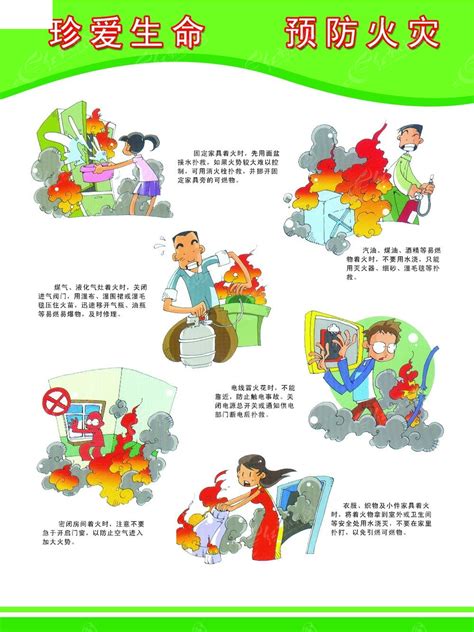 珍爱生命预防火灾宣传展板PSD素材免费下载_红动中国