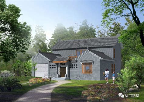 新中式农村别墅双层精美设计 AZ1086