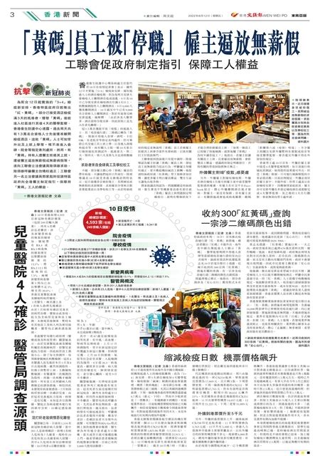 第 W3版:香港新聞 20220830期 国际日报