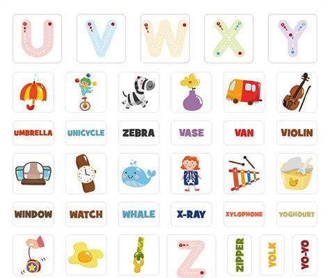 26个英语字母学习单词卡|插画|商业插画|ccccliu - 原创作品 - 站酷 (ZCOOL)