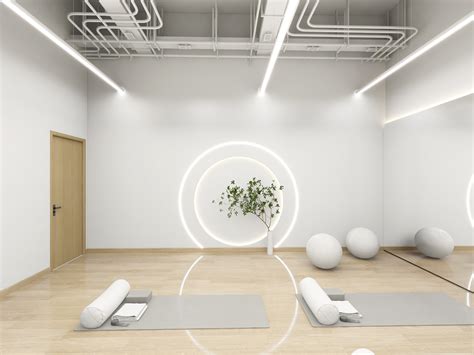 瑜伽馆设计效果图-瑜伽会所设计方案_美国室内设计中文网