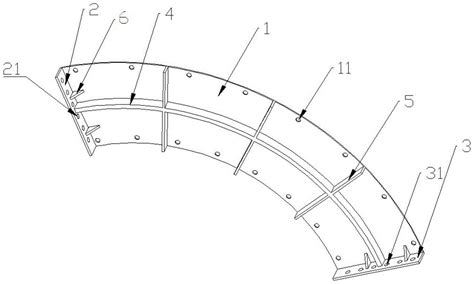 一种快速施工弧形梁的模板装置的制作方法_2
