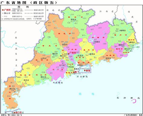 广东省旅游必备高清人文地图+21个地级市