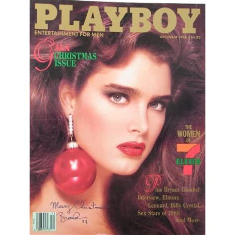 Amazon.com: Brooke Shields Cover Playboy December 1986: Prints: Posters ...