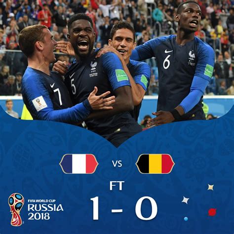 فرنسا تتأهل لنهائى كأس العالم 2018 على حساب بلجيكا