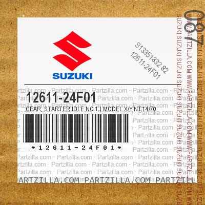 Suzuki 12611-24F01 - STARTER IDLER GEAR | Partzilla.com