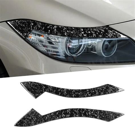 2PCS-Set-Front-Lamp-Eyebrow-Headlight-Covers-Forged-Carbon-for-BMW-Z4 ...